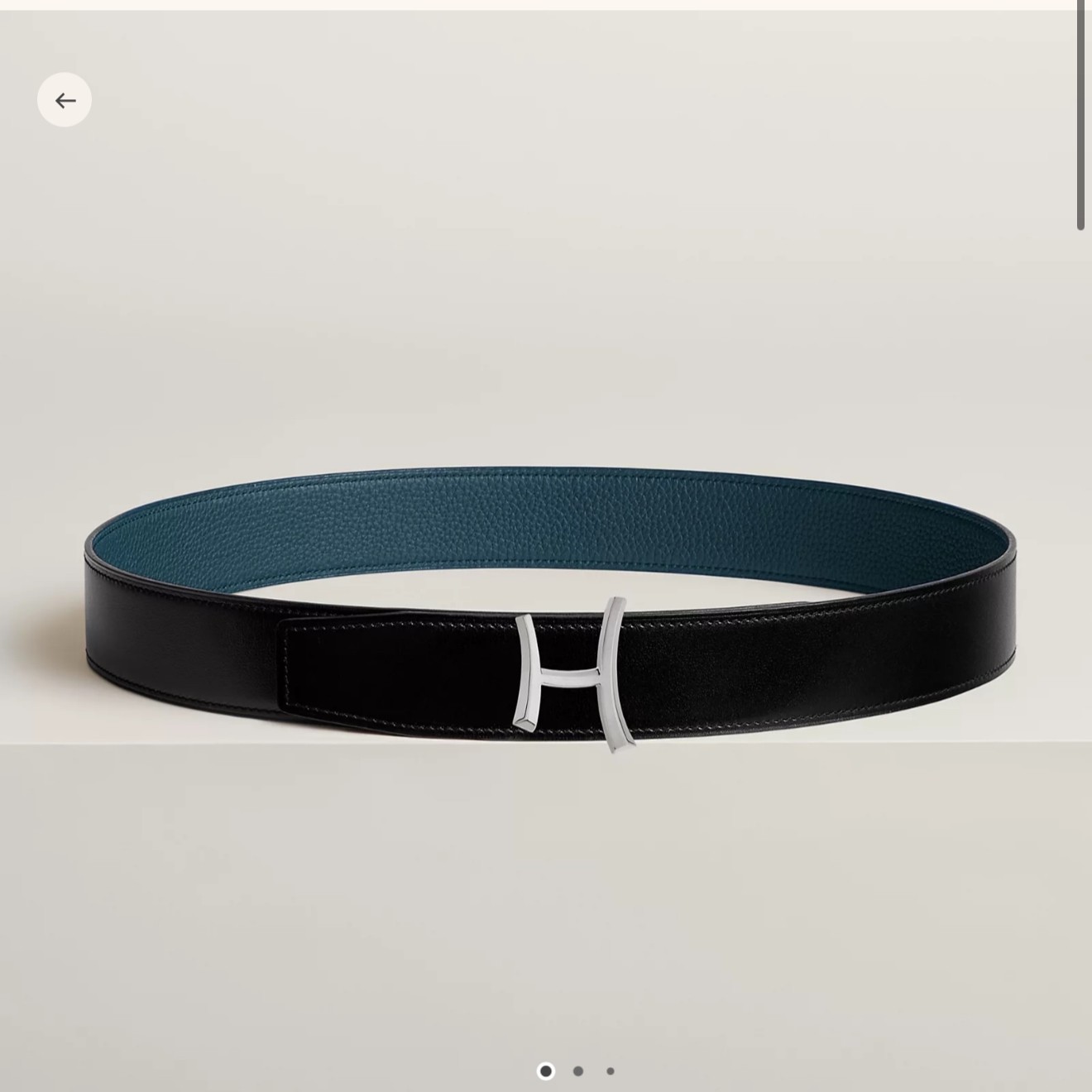 Hermes-브러쉬 처리된 페르마브라스벨트 38mm