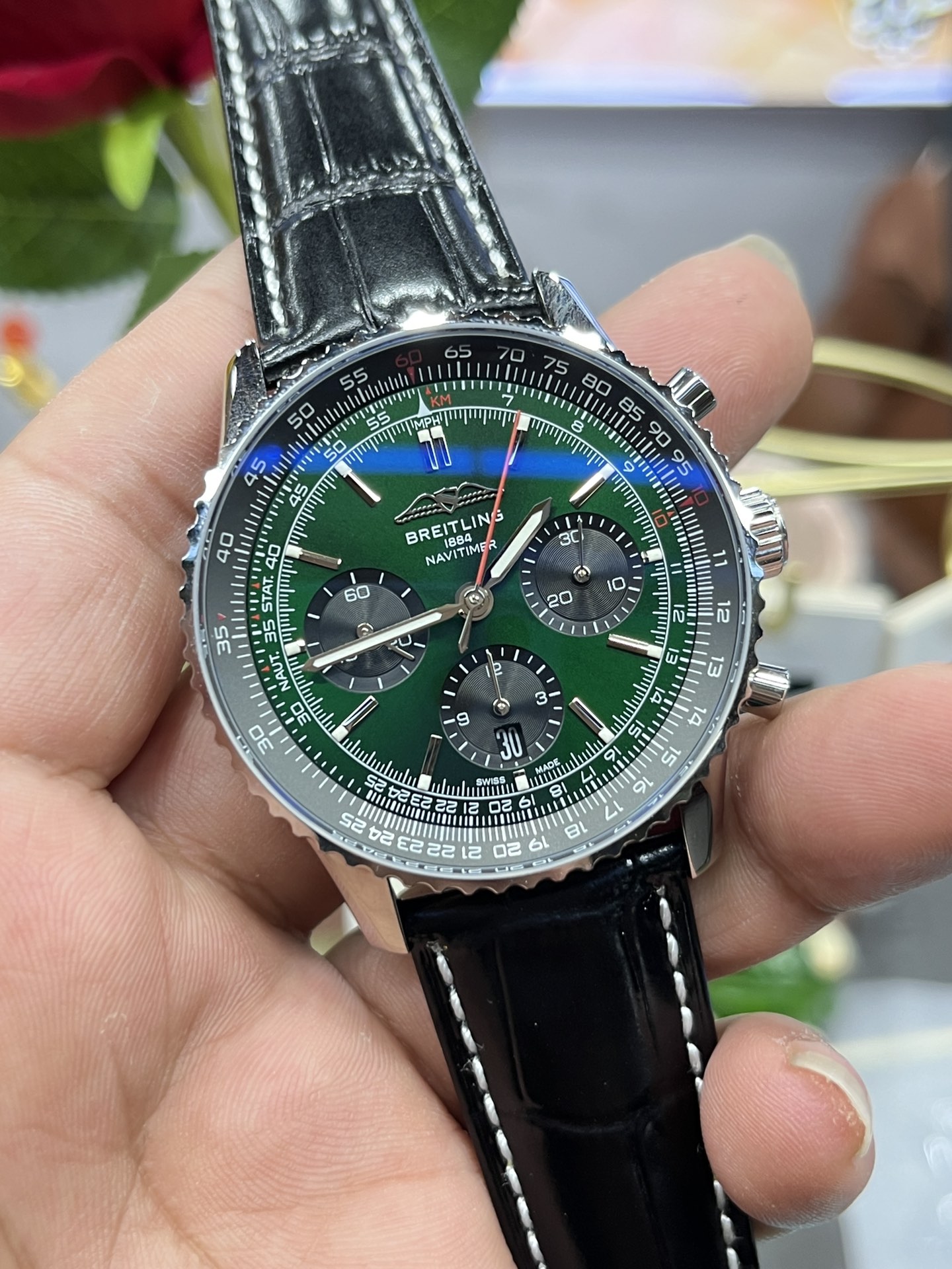 BLS l  43mm l 브라이틀링 네비타이머 B01