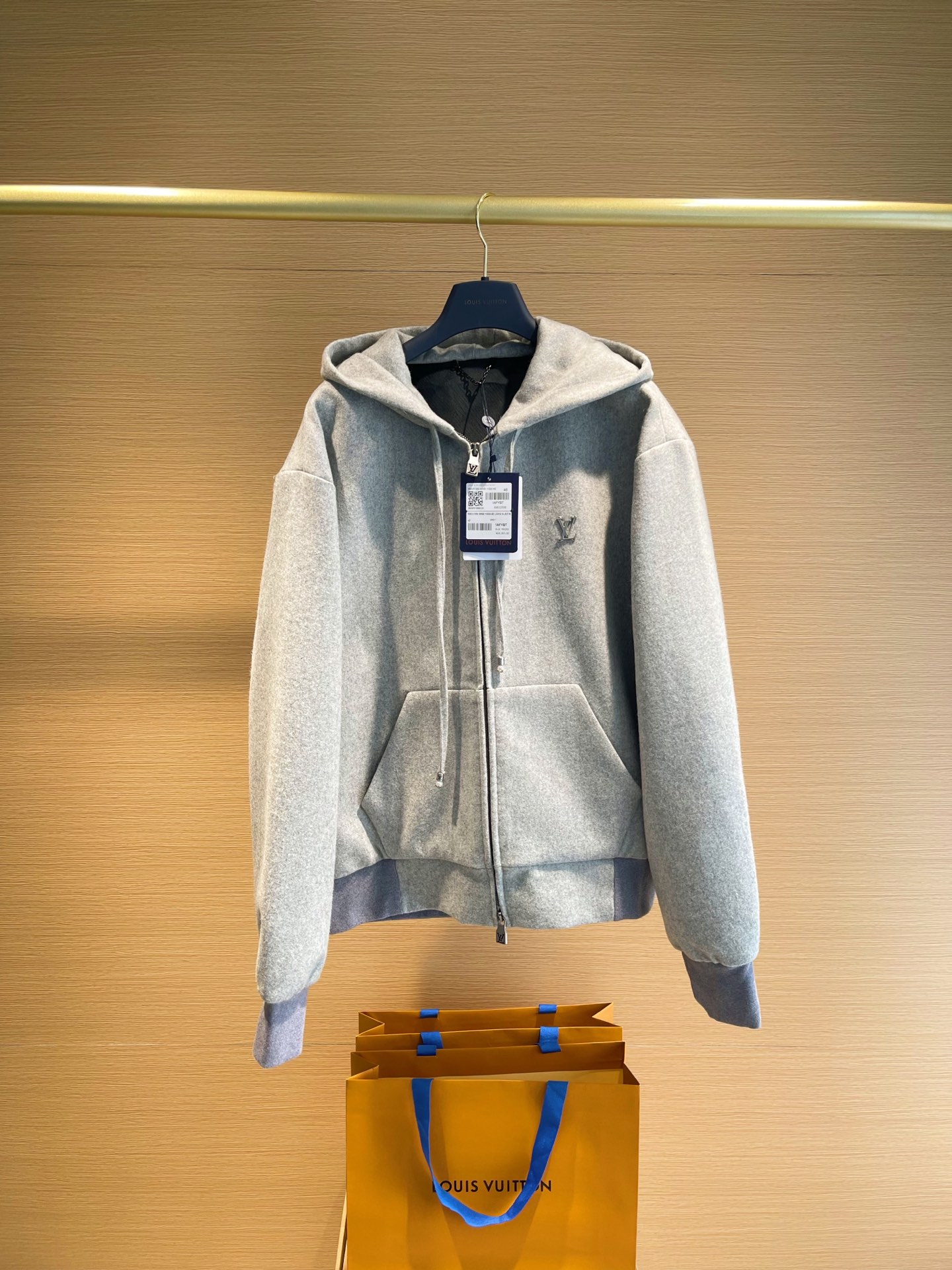 1AFYBQ Tailored Technical Wool Hooded Blouson