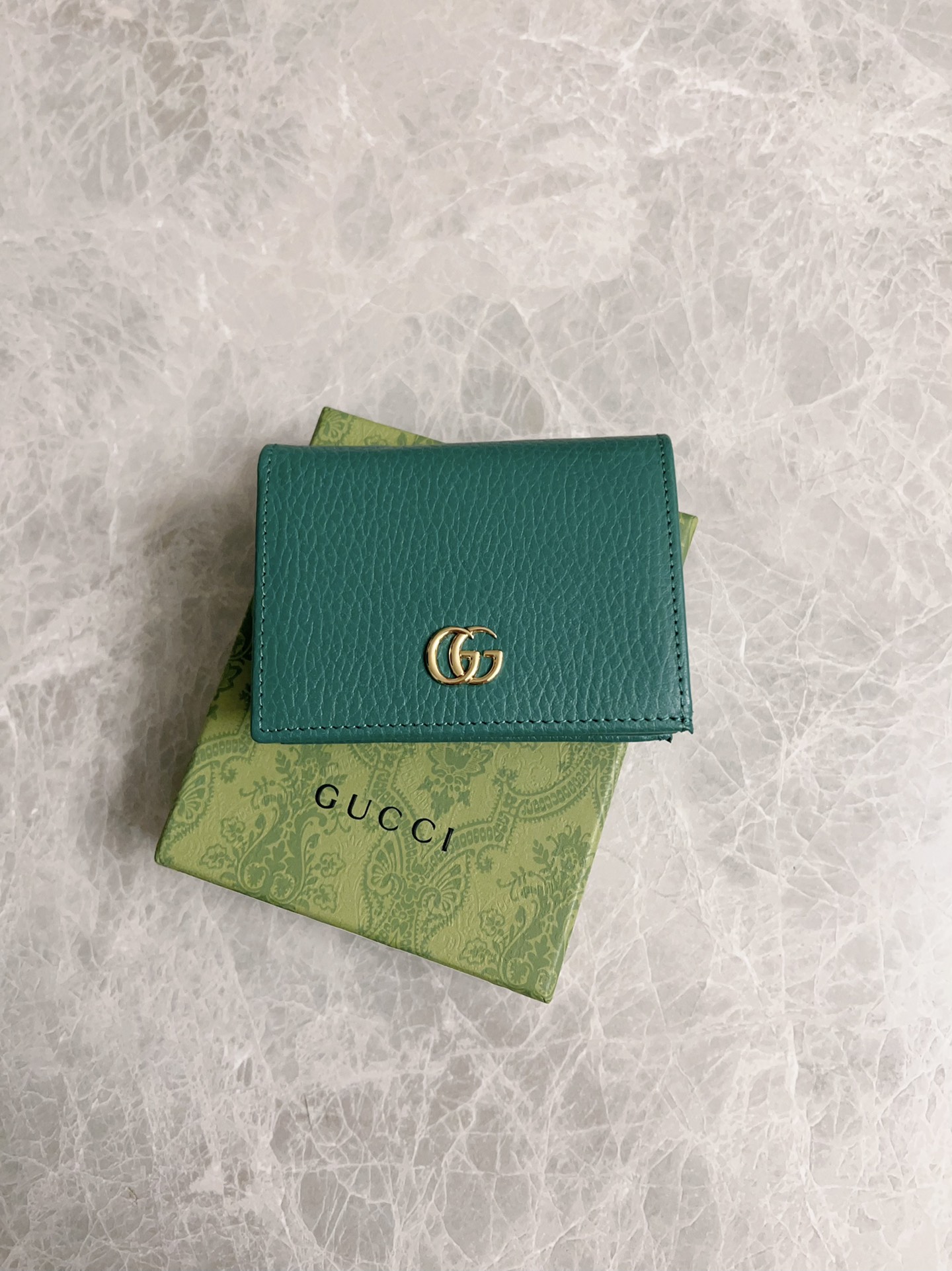 GG 마몽 구찌 레더 카드 지갑