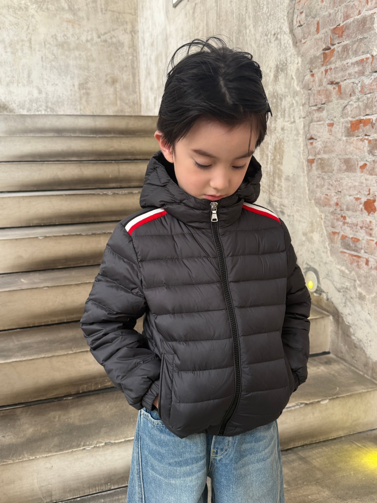 몽클레르 이게 후드 다운 자켓