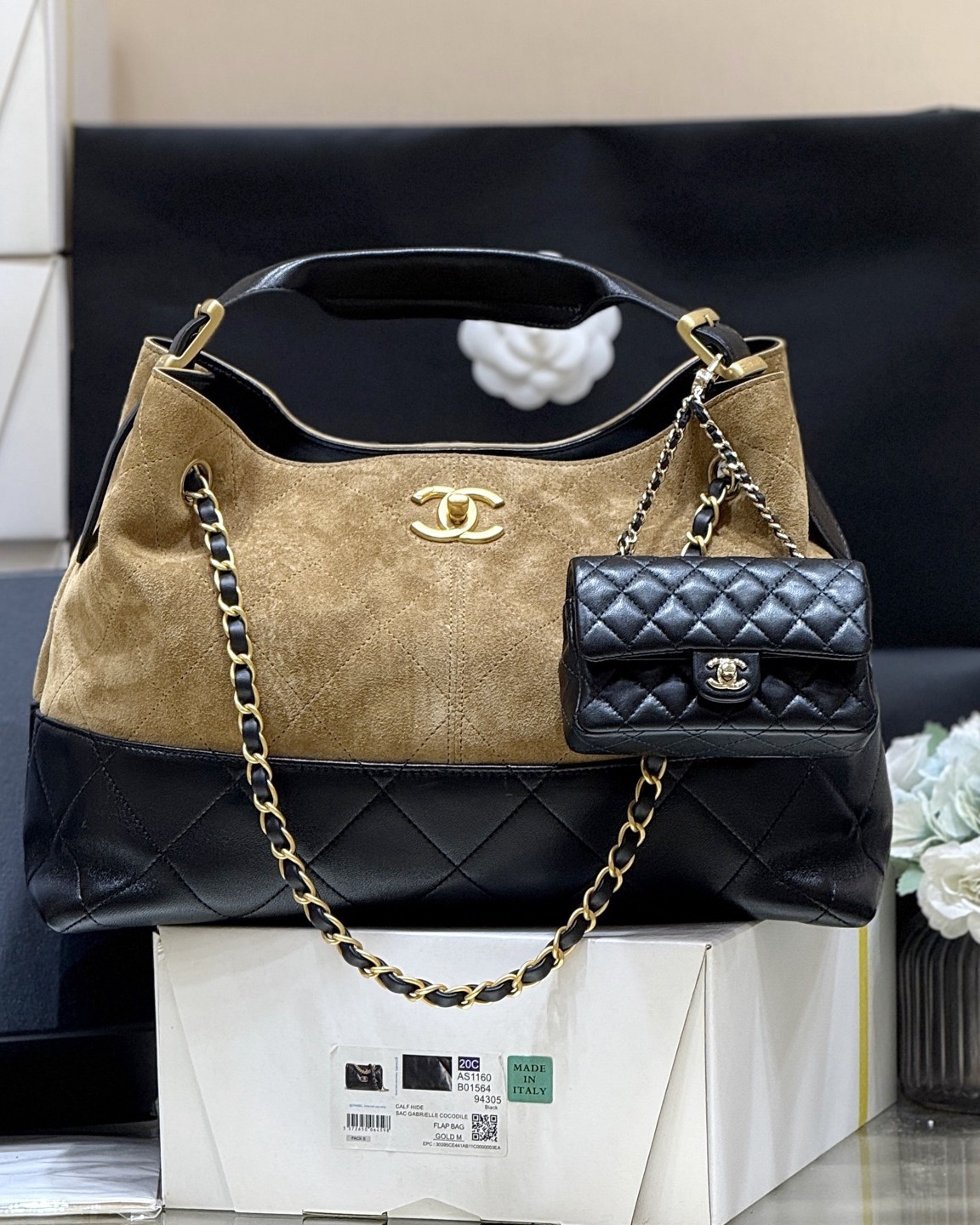 샤❤넬 스몰 쇼핑백 AS5634 24*36*14cm