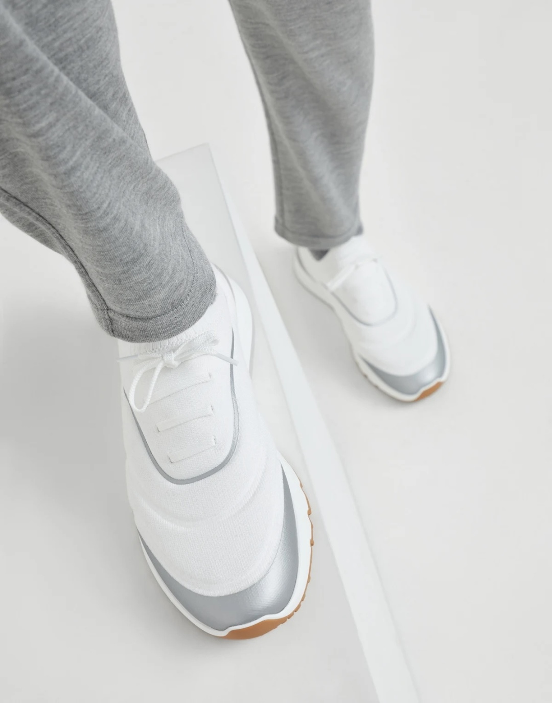 Brunello Cucinelli 니트 스니커즈