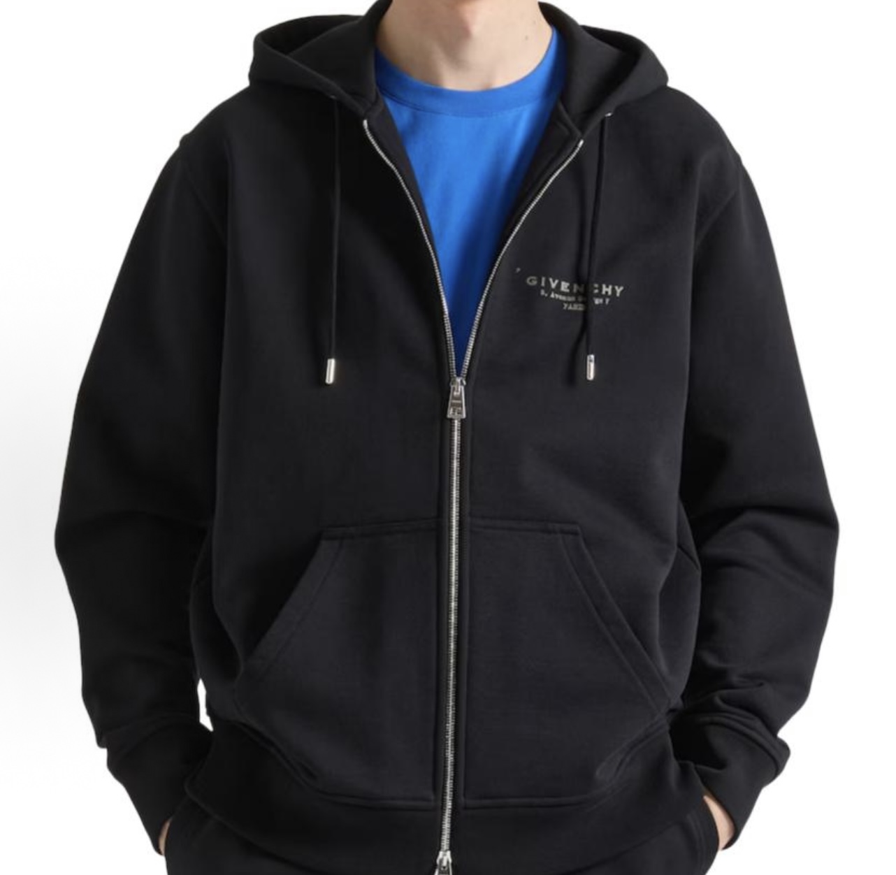 지방시 스탬프 프린트 후드 집업