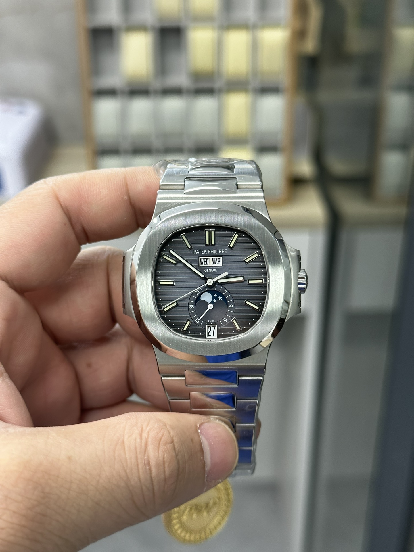 PPF l 324무브먼트 l  40.5mm l 파텍필립 노틸러스 문페이즈 애뉴얼 캘린더  5726