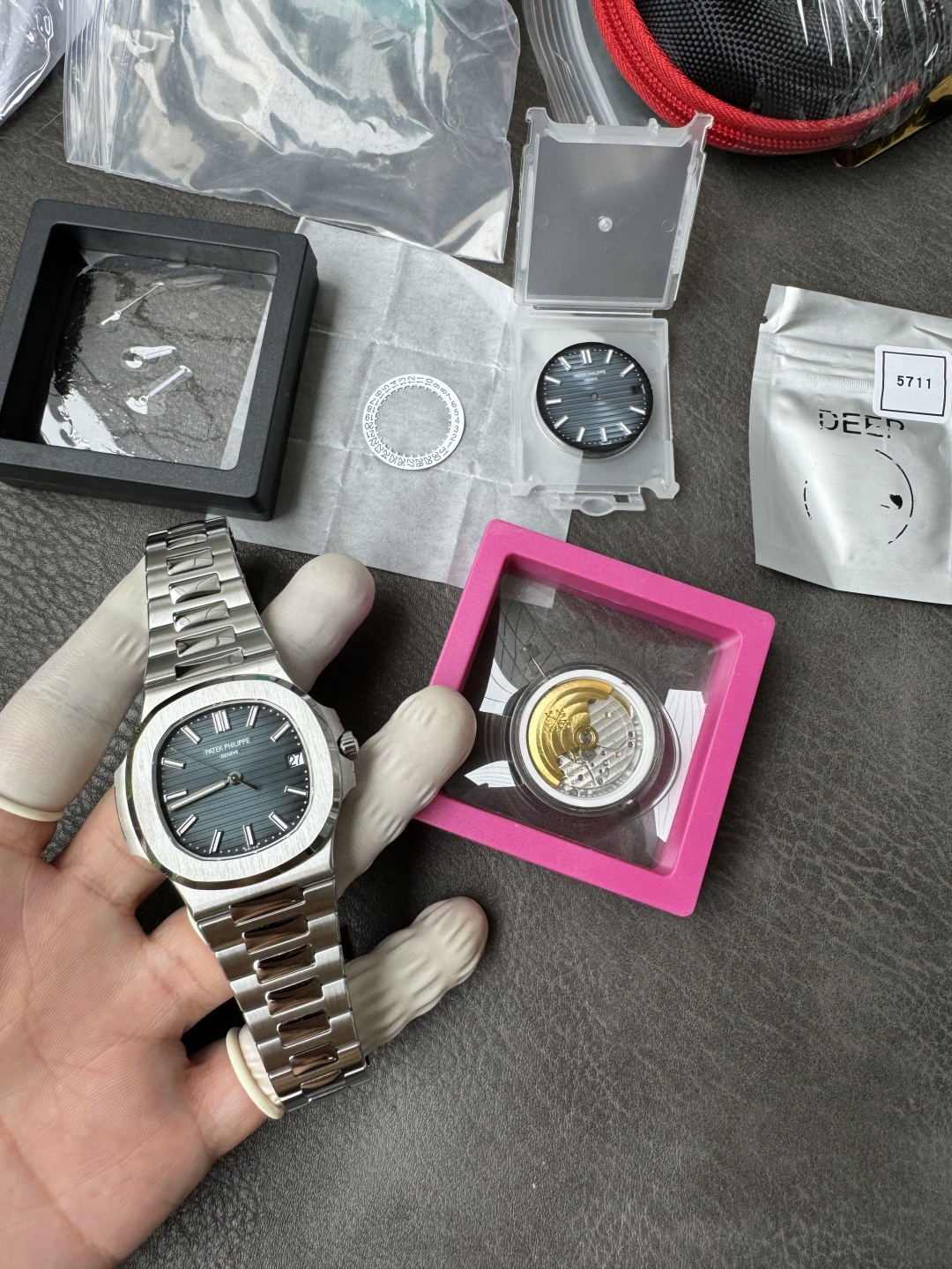 SW  5711  대용 시계판·시계바늘·달력 3종 세트